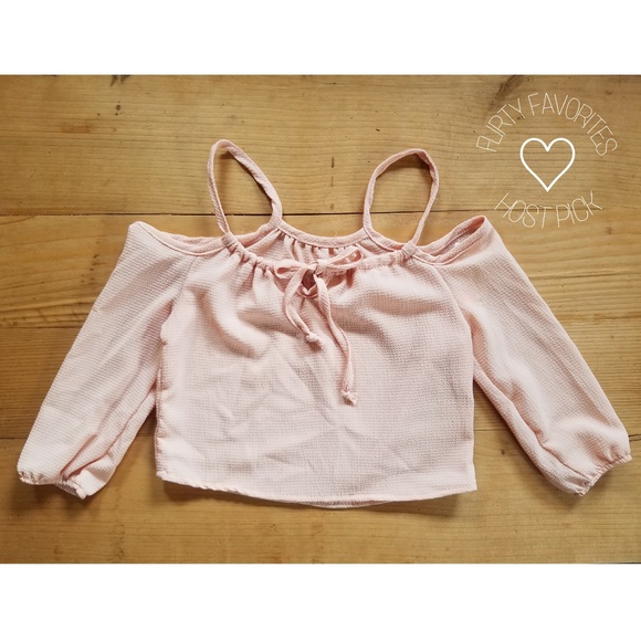 Other - Blush Cold Shoulder Top